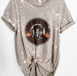 Bella Canvas Womens large super cute Hocus Pocus coffee graphic tshirt